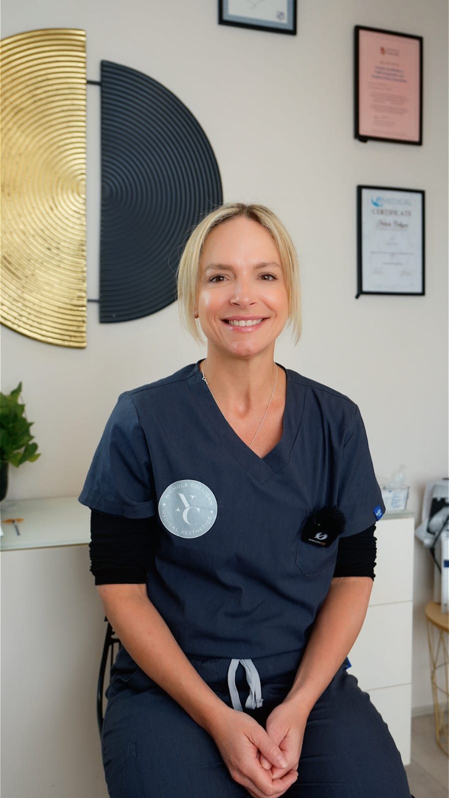 Nichola Colligan, Independent Nurse Prescriber, at her aesthetics clinic in West Kirby